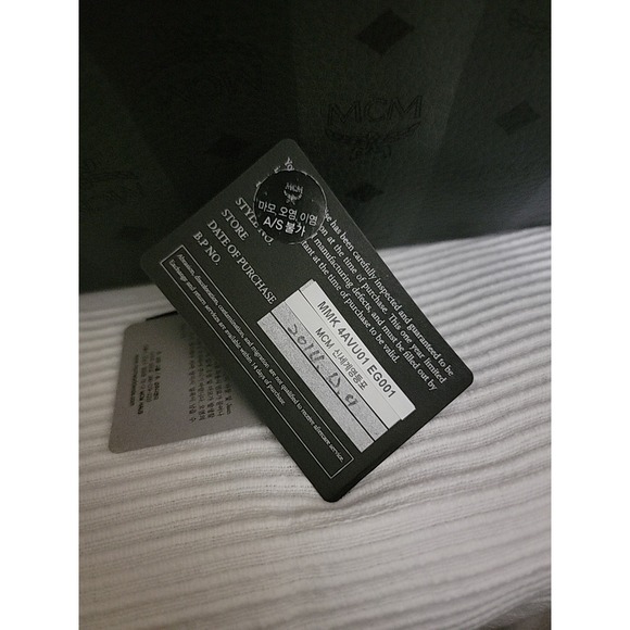 MCM Medium starkVISETOS STRIPED BACKPACK Black & Phantom Gray. Unisex Excel Cond - Picture 16 of 16